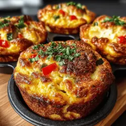 Hatch Chili Egg Scramble Cups are a delightful twist on traditional egg dishes, offering a unique combination of flavor, convenience, and versatility. These individual-sized portions are perfect for busy mornings when you need a nutritious breakfast on the go, or they can serve as a satisfying snack any time of the day. The star of this recipe, Hatch green chilies, infuses the egg cups with a mild heat and a distinct Southwestern flavor profile that elevates the simple egg and cheese combination.