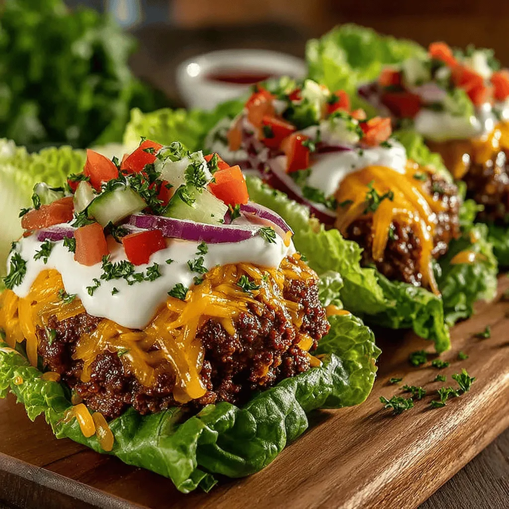 In today's health-conscious world, many individuals are seeking out alternatives to traditional meals that align with their dietary goals. The shift towards healthy eating has sparked a significant interest in low-carb and gluten-free options, leading to the rise of creative substitutes for classic dishes. One such innovative recipe that has gained popularity is the Mini Cheeseburger Lettuce Wrap Stacks. These bite-sized delights provide all the indulgent flavors of a cheeseburger without the extra carbohydrates, making them a fabulous choice for anyone looking to maintain a balanced diet while satisfying their cravings.