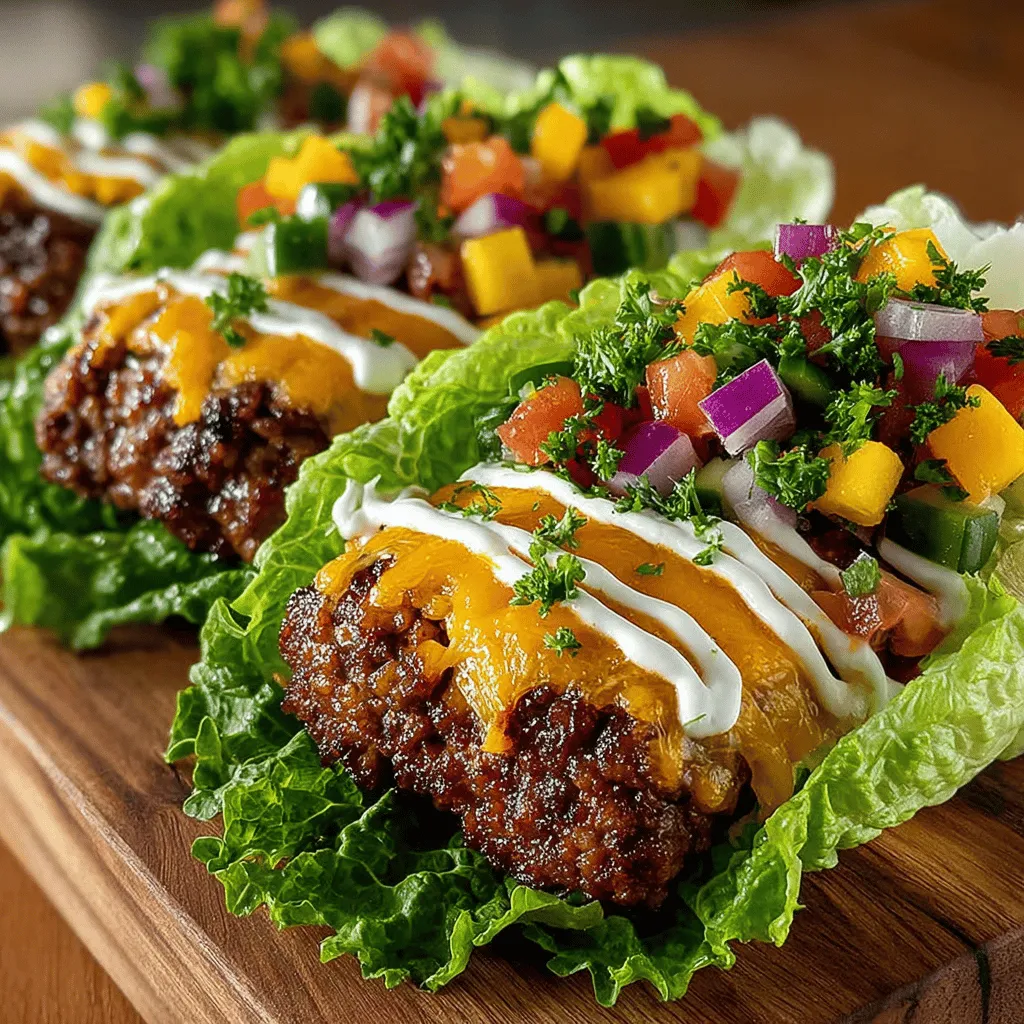 In today's health-conscious world, many individuals are seeking out alternatives to traditional meals that align with their dietary goals. The shift towards healthy eating has sparked a significant interest in low-carb and gluten-free options, leading to the rise of creative substitutes for classic dishes. One such innovative recipe that has gained popularity is the Mini Cheeseburger Lettuce Wrap Stacks. These bite-sized delights provide all the indulgent flavors of a cheeseburger without the extra carbohydrates, making them a fabulous choice for anyone looking to maintain a balanced diet while satisfying their cravings.