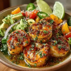 Zesty Honey Lime Shrimp & Avocado Fiesta Salad Recipe