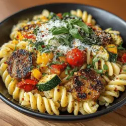Spicy Hatch Chili Pasta with Roasted Veggies