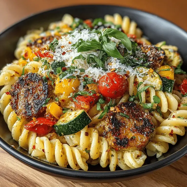 If you're on the lookout for a dish that combines robust flavors with wholesome ingredients, look no further than Spicy Hatch Chili Pasta with Roasted Veggies. This recipe embodies the essence of comfort food while introducing a delightful kick of spice, making it a perfect choice for both weeknight dinners and special occasions. The use of Hatch green chilis elevates this pasta dish beyond the ordinary, infusing it with a unique, earthy flavor that is both vibrant and satisfying.