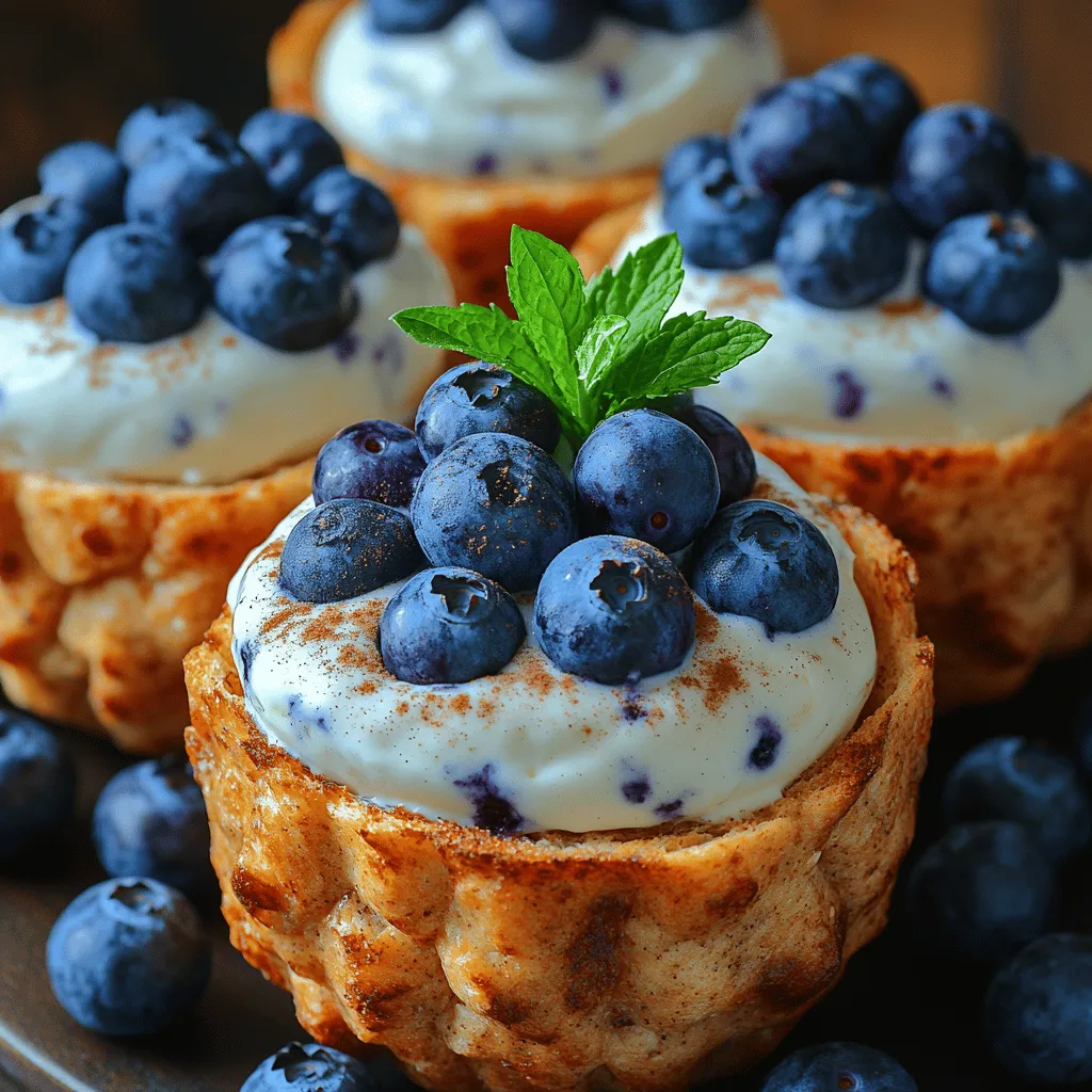 One of the standout features of Frozen Yogurt Blueberry Toast Cups is the vibrant burst of flavor and nutrition that fresh blueberries bring. When preparing your toast cups, consider the arrangement of the blueberries for both taste and visual appeal. To create an eye-catching presentation, you can arrange the blueberries in a circular pattern on top of the yogurt. Start by placing a ring of blueberries around the outer edge of the cup, leaving the center open for a few scattered berries. This not only looks professional but also allows for easy access to the juicy berries with each bite.