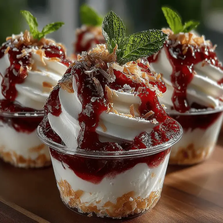 Delight in the vibrant flavors of summer with our Frozen Raspberry Coconut Yogurt Swirls. This easy-to-make recipe combines the tartness of fresh raspberries with the creamy texture of coconut yogurt, creating a refreshing treat that is perfect for warm days. Whether you're looking for a healthy dessert, a snack, or a fun way to enjoy seasonal fruits, this recipe checks all the boxes. We’ll guide you through every step of the process, ensuring you can recreate this delightful dish with ease.