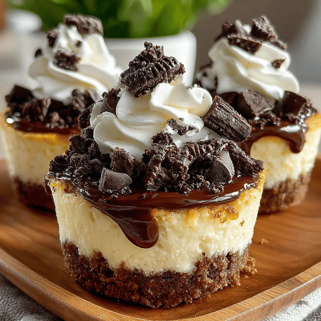 Indulging in a decadent dessert doesn’t have to be complicated, and Oreo Delight Mini Cheesecakes are the perfect example. These delightful bite-sized treats bring together the rich flavors of cream cheese and the iconic taste of Oreo cookies, making them a hit at any gathering. Whether you're celebrating a birthday, hosting a holiday party, or simply satisfying a sweet tooth, these mini cheesecakes offer a perfect balance of flavors and textures. The creamy cheesecake filling atop a crunchy Oreo crust creates a delectable contrast that is hard to resist.