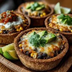 Baked Black Bean Taco Bowls