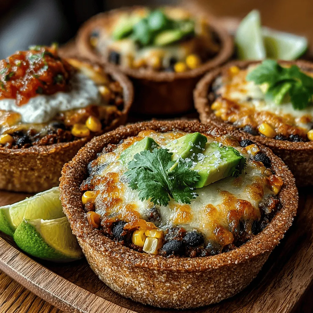 Baked Black Bean Taco Bowls