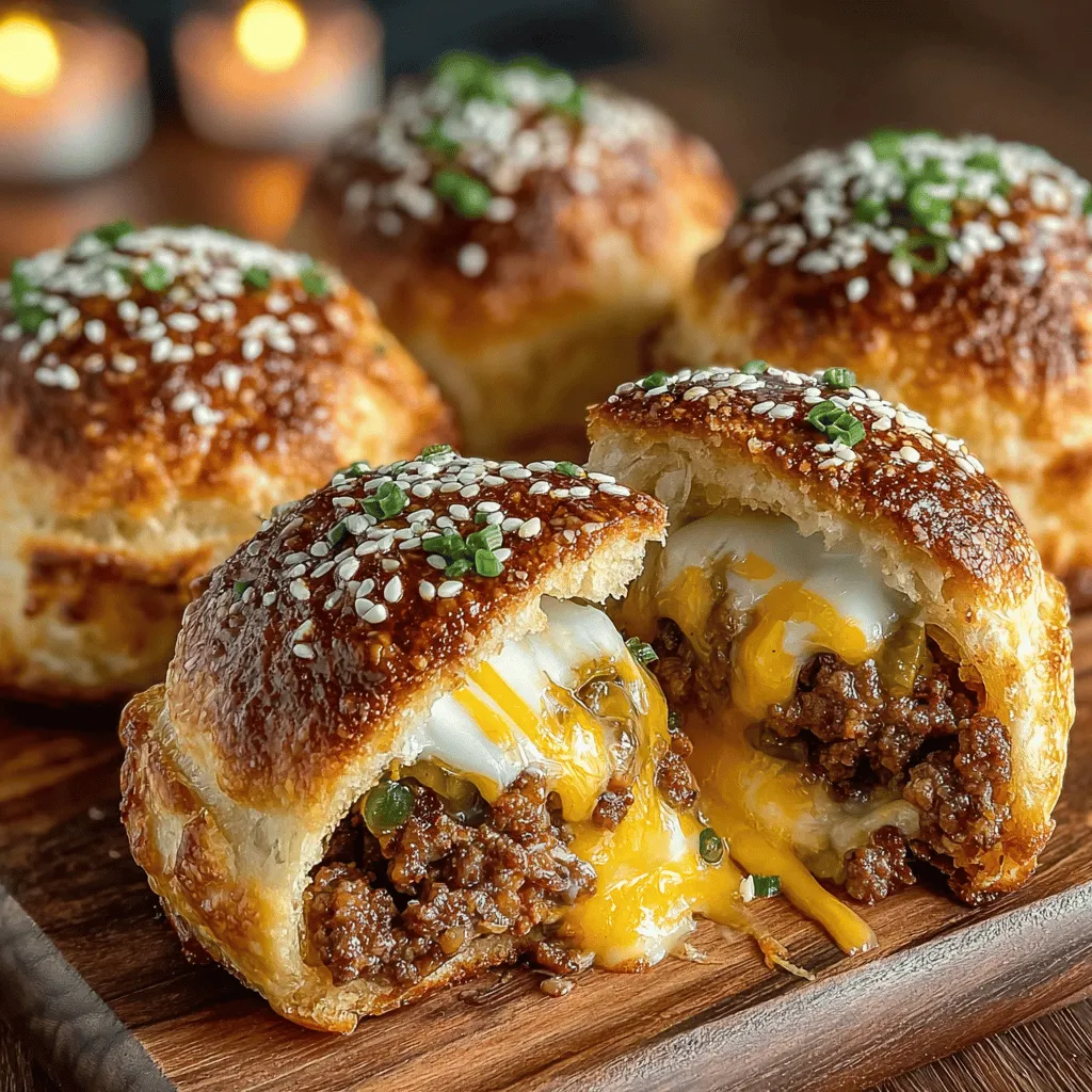 Preheating your oven is a crucial step in baking that many novice cooks may overlook. The importance of the correct temperature cannot be overstated—it ensures even cooking and proper rising of baked goods. For our Mini Cheeseburger Stuffed Biscuits, you want to preheat your oven to 375°F (190°C). This temperature allows the biscuits to bake evenly, giving them a fluffy interior and a perfectly golden-brown exterior. Take the time to let your oven reach the desired temperature before placing your biscuits inside, as this will set the foundation for a delightful texture and flavor.
