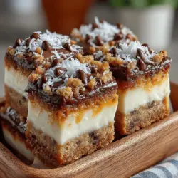 When it comes to indulging in desserts, finding a balance between taste and health can often feel like a daunting task. Enter Coconut Bliss Frozen Yogurt Cookie Bars, a delightful treat that perfectly marries rich flavors with nutritious ingredients. These bars are not just a satisfying dessert; they also serve as a wholesome snack option for anyone looking to enjoy something sweet without the guilt. With a creamy yogurt layer nestled atop a chewy cookie base, these bars promise a tropical escape with every bite.