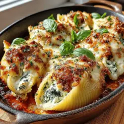 Cheesy Spinach Delight Stuffed Shells: The Ultimate Comfort Food