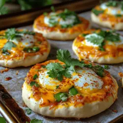 Spicy Mini Breakfast Pizzas