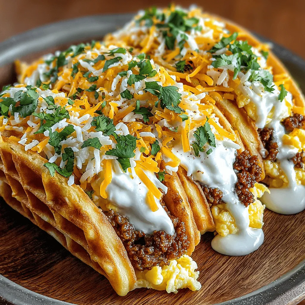 Breakfast tacos have gained immense popularity in recent years, quickly transforming from a regional specialty to a beloved morning staple across the United States. Their versatility allows for a wide range of fillings, making them perfect for anyone looking to start their day with a flavorful punch. While traditional breakfast tacos often feature eggs, cheese, and meats wrapped in a soft tortilla, we are about to take this concept to a delightful new level with a seasonal twist: mini pumpkin waffle breakfast tacos.