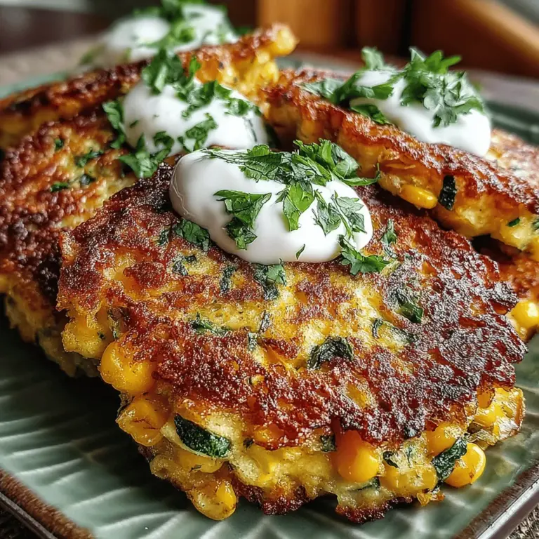 When it comes to versatile and delightful dishes, zucchini and corn fritters stand out as a favorite among home cooks and food enthusiasts alike. These fritters are not only a wonderful appetizer or side dish but can also shine as a light main course, making them an ideal choice for any meal of the day. With their crispy exterior and tender interior, they offer a satisfying texture that's hard to resist. The combination of fresh zucchini and sweet corn creates a flavor harmony that is bright, fresh, and simply irresistible.