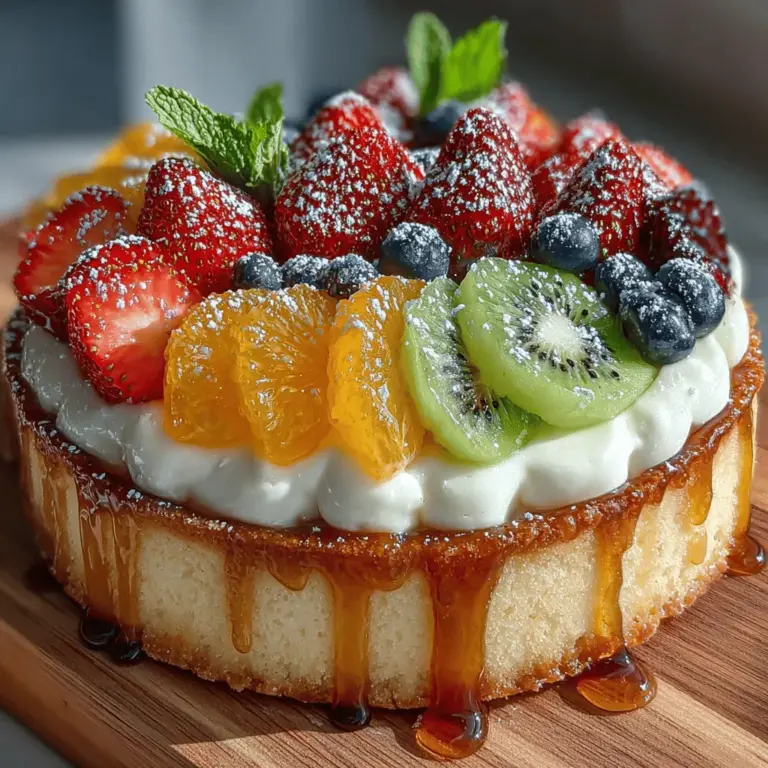 Fruit pizza is a delightful and visually stunning dessert that brings a burst of color and flavor to any gathering. This creative twist on traditional pizza features a sweet, cookie-like crust topped with a creamy frosting and an assortment of fresh fruits. Whether you’re celebrating a birthday, hosting a summer barbecue, or enjoying a family gathering, fruit pizza is versatile enough to suit any occasion, making it a popular choice for dessert lovers of all ages.