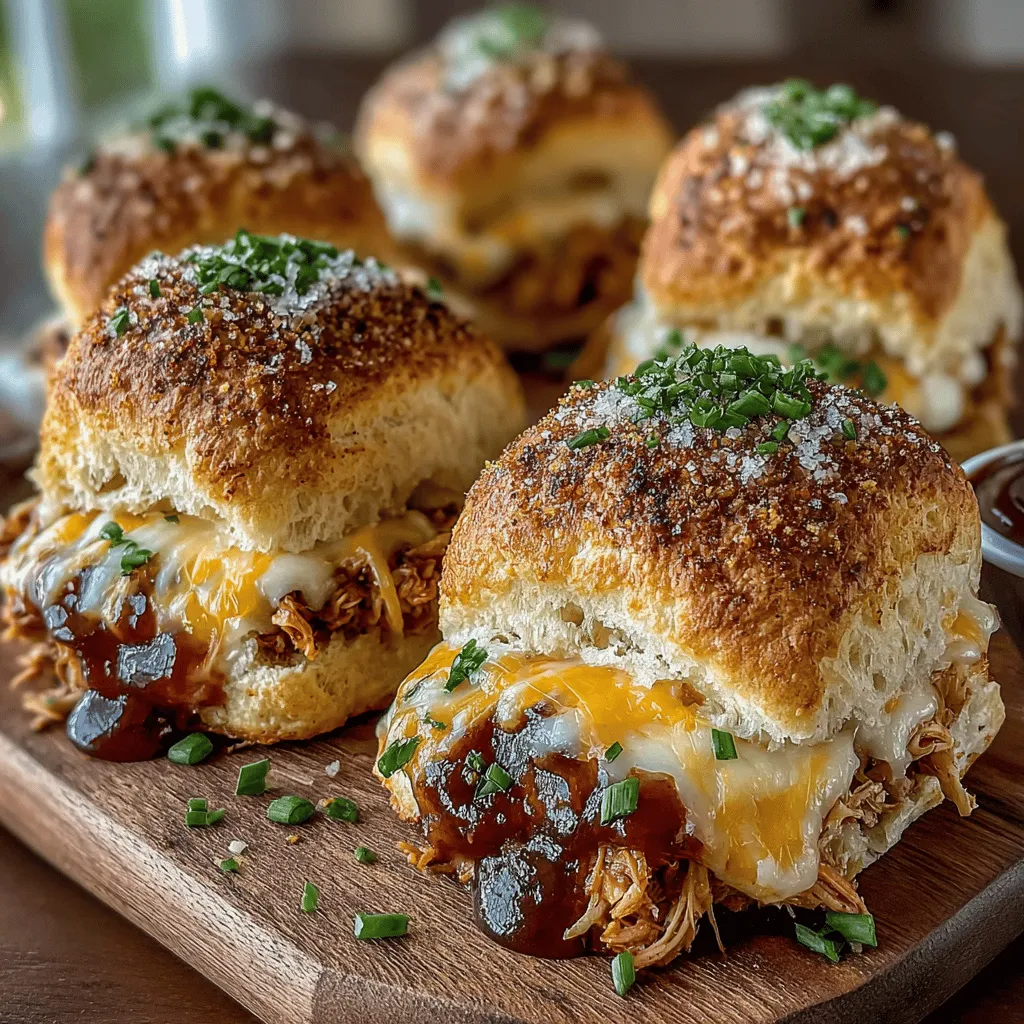 To create the filling for your Mini BBQ Chicken Biscuit Bombs, start by mixing the cooked chicken with your favorite BBQ sauce. For a standard recipe, you'll want about 2 cups of shredded, cooked chicken. In a medium bowl, combine the chicken with 1/2 to 3/4 cup of BBQ sauce, depending on how saucy you want the filling to be. Stir until the chicken is evenly coated.