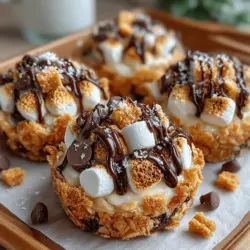To start, it’s essential to achieve a perfect balance in your granola mixture. Combine your granola with your chosen mix-ins—think mini chocolate chips, chopped nuts, or shredded coconut. This step not only adds flavor but also enhances the texture of your Frozen Yogurt S’mores Granola Rounds.