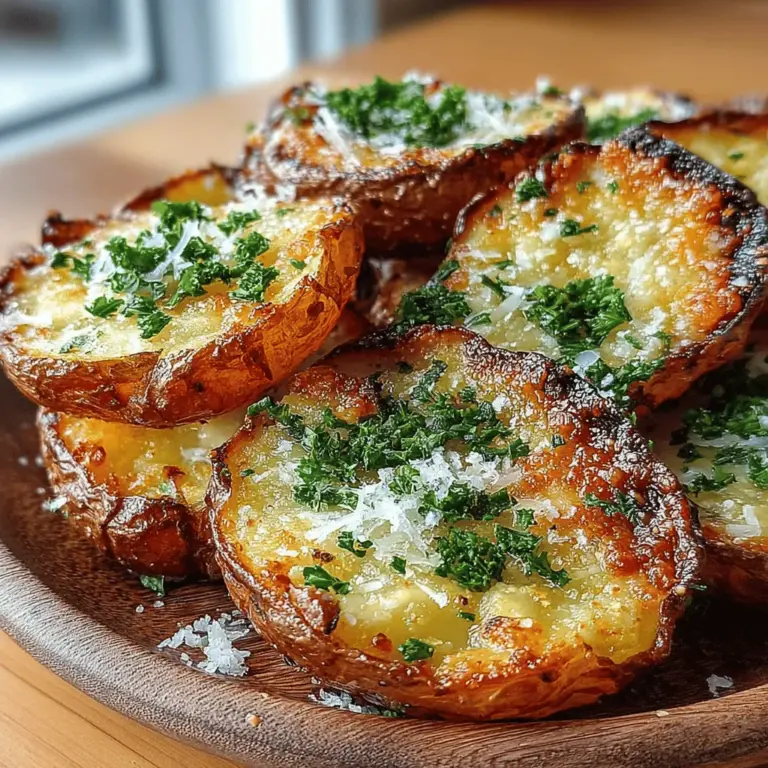 Embark on a culinary adventure with Crispy Garlic Herb Roasted Potato Skins, a mouthwatering appetizer that celebrates the humble yet versatile russet potato. This recipe is a testament to how simple ingredients can come together to create an extraordinary dish that is both satisfying and full of flavor. With their crispy edges and savory garlic-herb infusion, these potato skins are the perfect addition to any gathering, whether it’s a casual family dinner or a festive celebration.