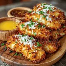 Coconut Crusted Air Fryer Chicken Tenders Recipe