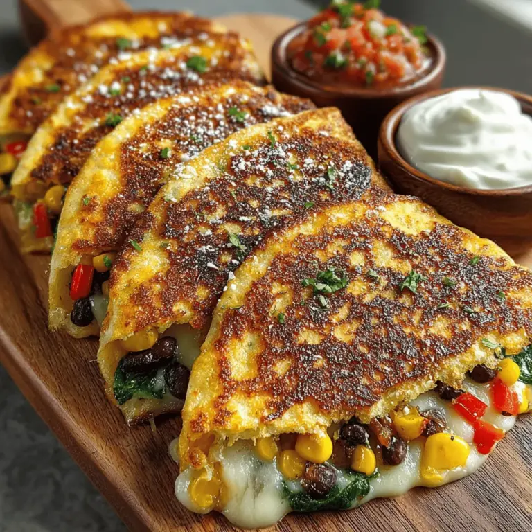 Quesadillas have become a beloved staple in kitchens around the globe, celebrated for their versatility and ease of preparation. These delicious, cheesy creations can be filled with an array of ingredients, making them a go-to option for both casual meals and special occasions. Among the diverse variations, colorful mini veggie quesadilla triangles stand out as an appealing choice for those seeking a healthy yet satisfying option. These bite-sized delights are perfect for snacking, serving as appetizers at gatherings, or even as a quick lunch for busy individuals on the go.