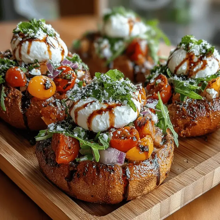 Capture the essence of summer with the vibrant and refreshing Tomato Burrata Bliss Cups. This delightful recipe combines the earthy sweetness of ripe heirloom tomatoes with the creamy richness of burrata cheese, making it an ideal appetizer for gatherings or a light meal. Each cup is a burst of flavor that perfectly balances fresh ingredients, resulting in a dish that is as beautiful to look at as it is delicious to eat. With its bright colors and exquisite taste, this recipe is guaranteed to impress your guests and elevate your culinary repertoire.