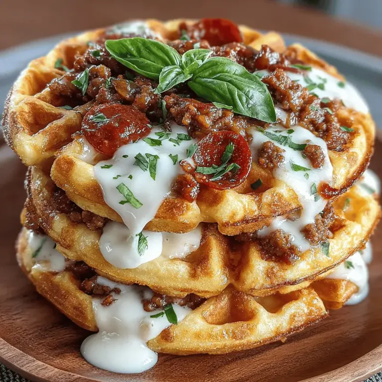 To create the perfect mini sausage pizza waffle sliders, it’s essential to understand the role of each ingredient in the recipe. Each component not only contributes to the flavor but also plays a crucial role in the overall texture and satisfaction of the dish.
