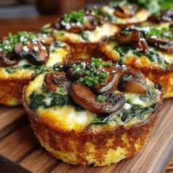Mini Mushroom & Cheddar Egg Muffins Recipe