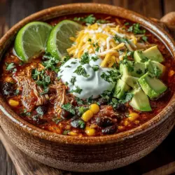 Cozy Slow Cooker Chicken Taco Soup