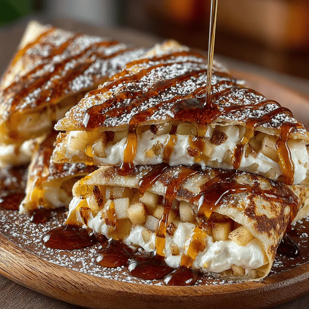 If you're in search of a delightful snack or dessert that combines the comforting essence of traditional quesadillas with the sweetness of fresh apples, look no further than Sweet Apple Quesadilla Triangles. This innovative recipe is an exciting departure from the classic savory quesadilla, transforming it into a sweet treat that is sure to please both children and adults alike. The harmonious blend of sweet, tart apples paired with creamy cheese creates a flavor explosion that will leave your taste buds dancing.