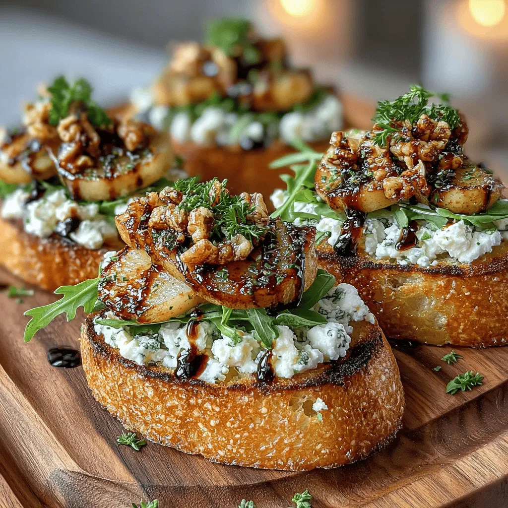 Crostini, a classic Italian appetizer, are small, toasted bread slices that serve as the perfect canvas for a variety of toppings. Their versatility makes them an ideal choice for impressing guests at any gathering, from casual get-togethers to elegant dinner parties. One standout variation that perfectly balances sweet and savory flavors is the roasted pear honey crostini. This delightful dish combines the rich sweetness of roasted pears with the earthy notes of olive oil, aromatic rosemary, and creamy goat cheese, all drizzled with honey for an added touch of indulgence. What’s more, this recipe is incredibly easy to prepare, making it accessible for home cooks at any skill level. Whether you’re a seasoned chef or a novice in the kitchen, you’ll find this crostini recipe both approachable and rewarding.