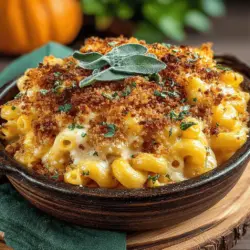 Autumn Bliss Pumpkin Mac & Cheese with Sage