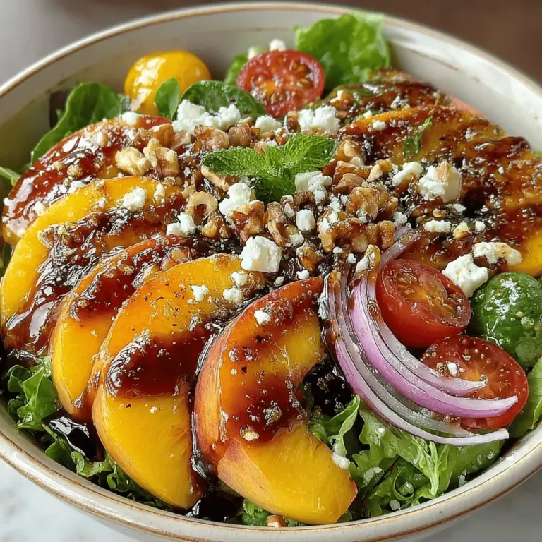 As the sun shines brighter and the days grow longer, summer beckons us with an array of vibrant, fresh produce that promises not only delight but also nourishment. One of the most enjoyable ways to savor the season is through salads, which offer a refreshing escape from the heat while providing a multitude of health benefits. Among the myriad of salad options, the Peach Bliss Salad Bowl stands out as a perfect embodiment of summer flavors, combining the sweetness of ripe peaches with the freshness of leafy greens and a medley of other complementary ingredients.